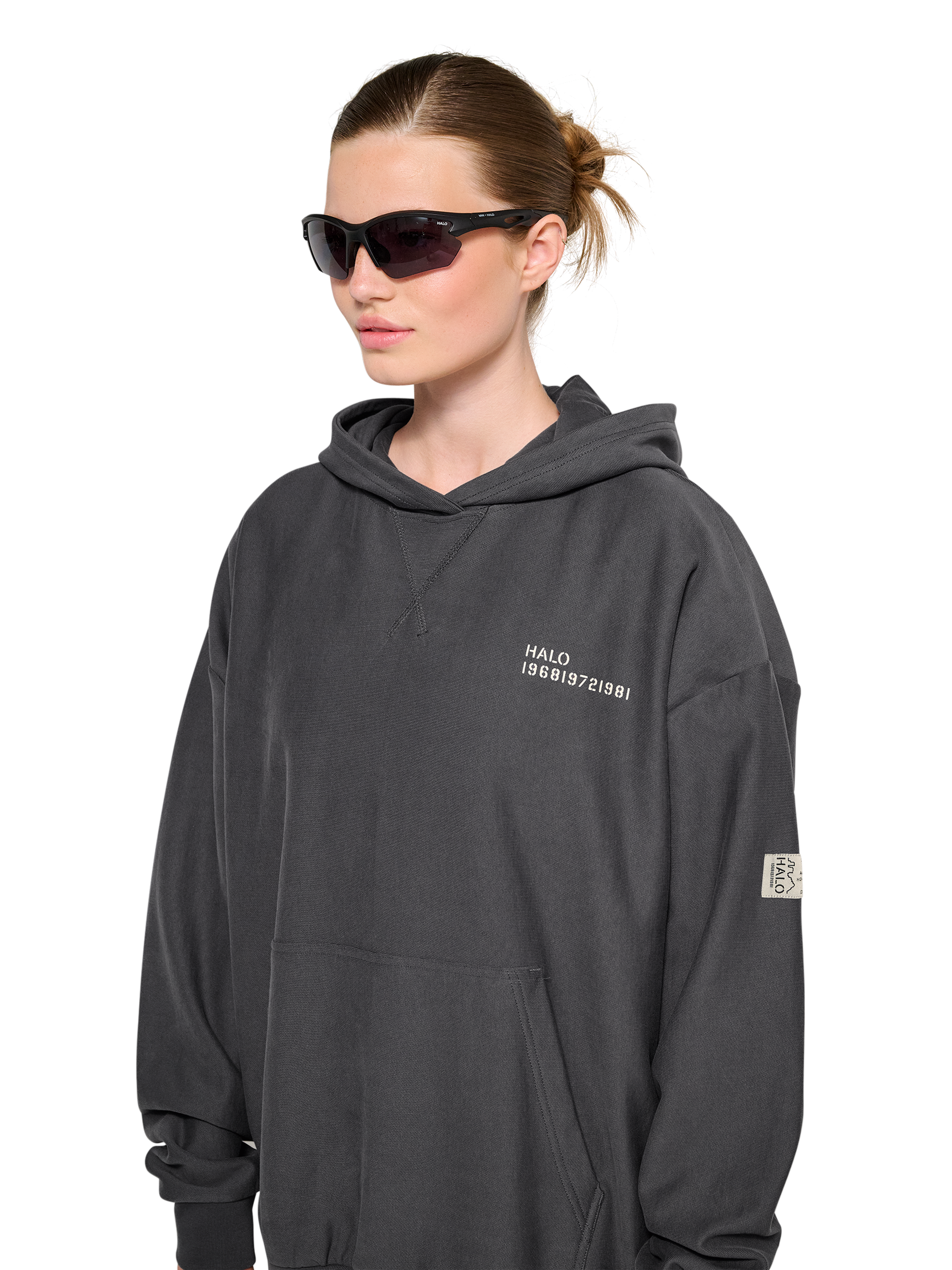 HALO REVERSE BOXY HOODIE