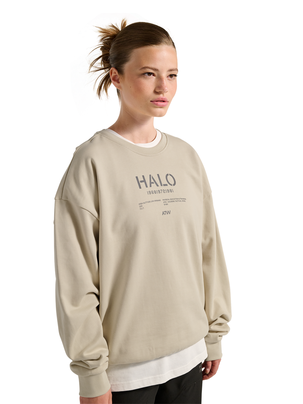 HALO GRAPHIC BOXY CREW