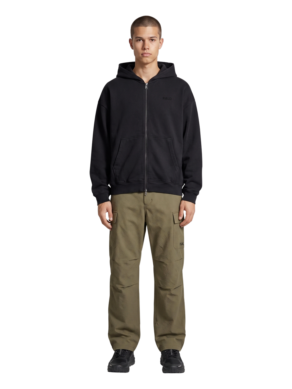 HALO LOGO FULL ZIP HOODIE