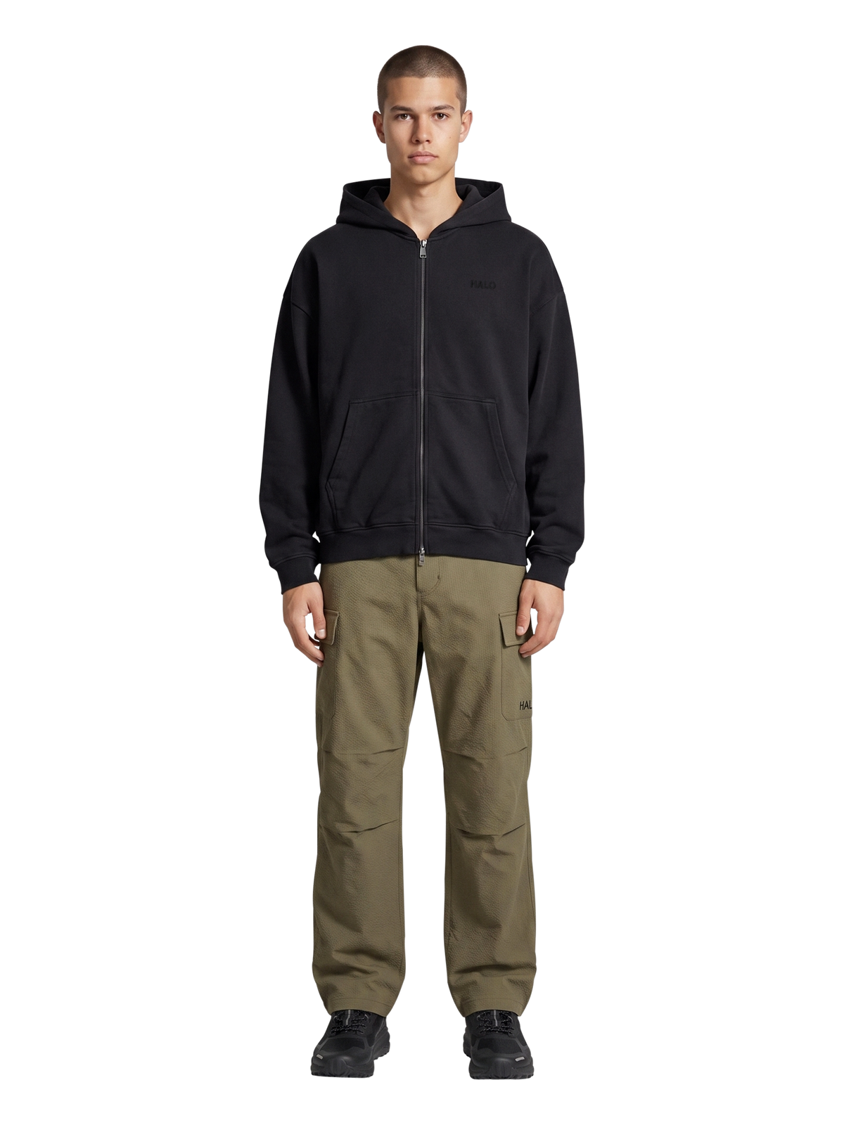 HALO LOGO FULL ZIP HOODIE