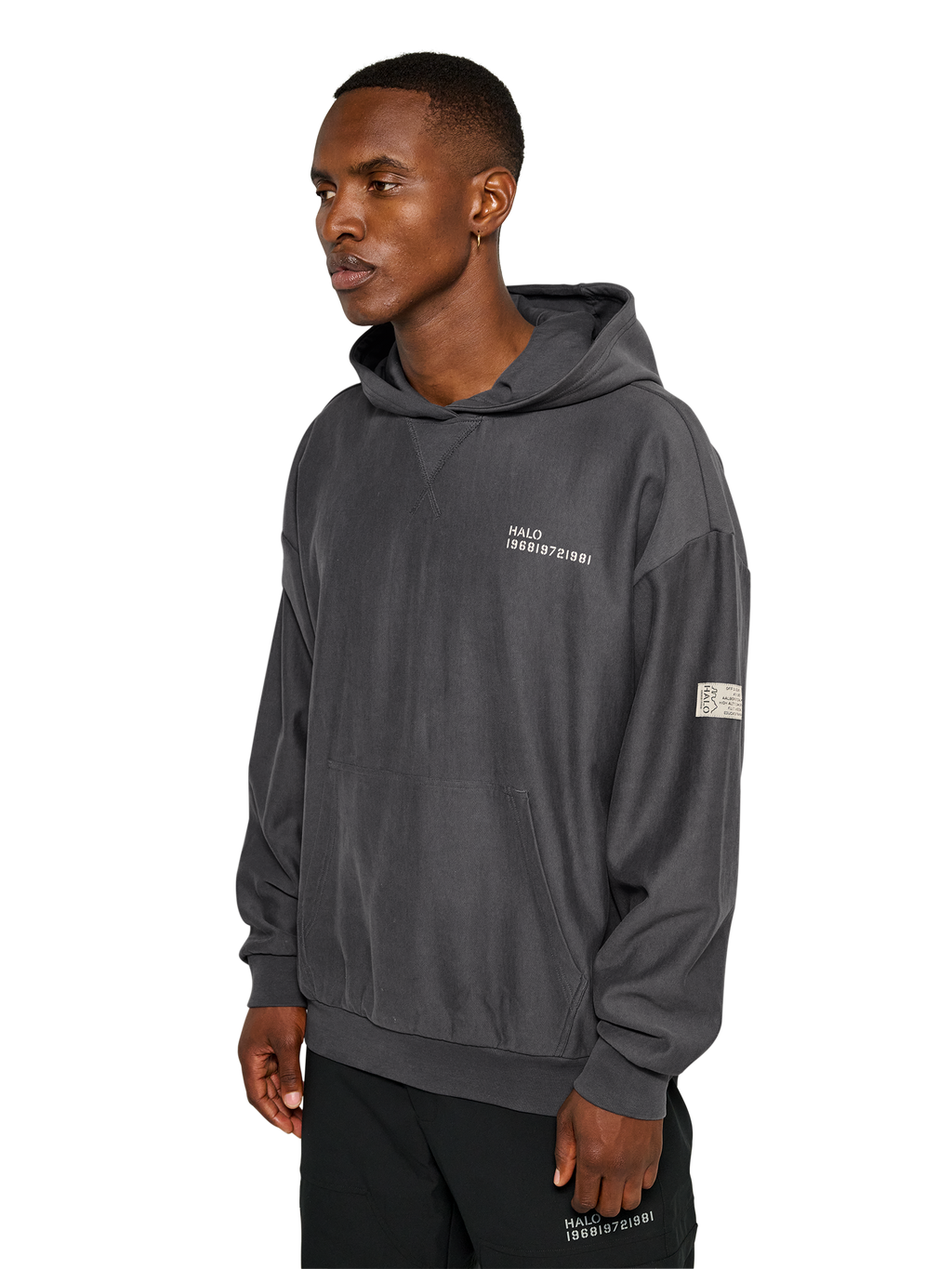 HALO REVERSE BOXY HOODIE
