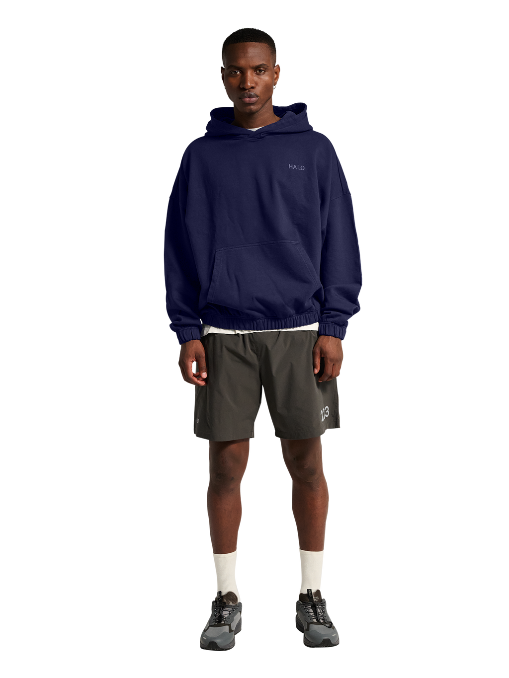 HALO DHOBI BOXY HOODIE