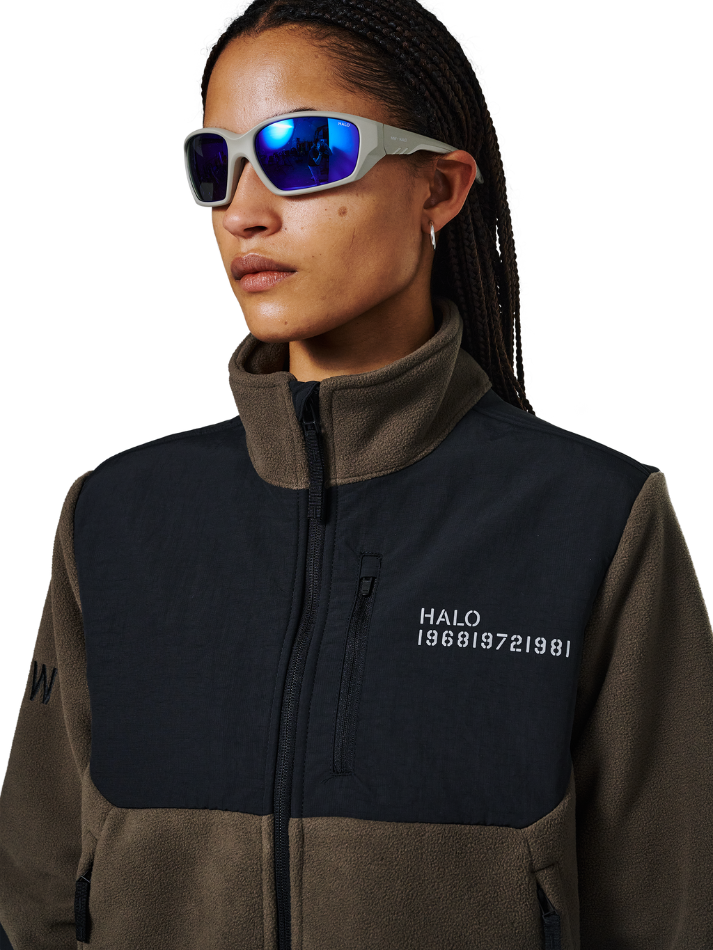 HALO BLOCKED ZIP FLEECE