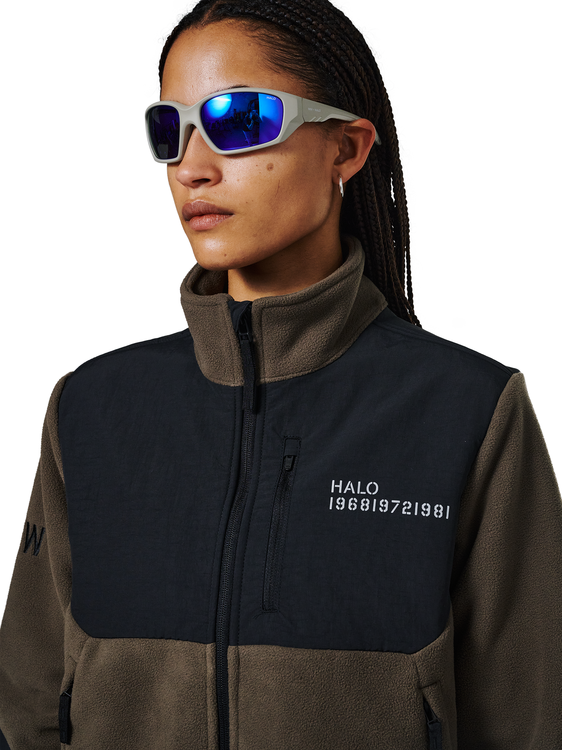 HALO BLOCKED ZIP FLEECE