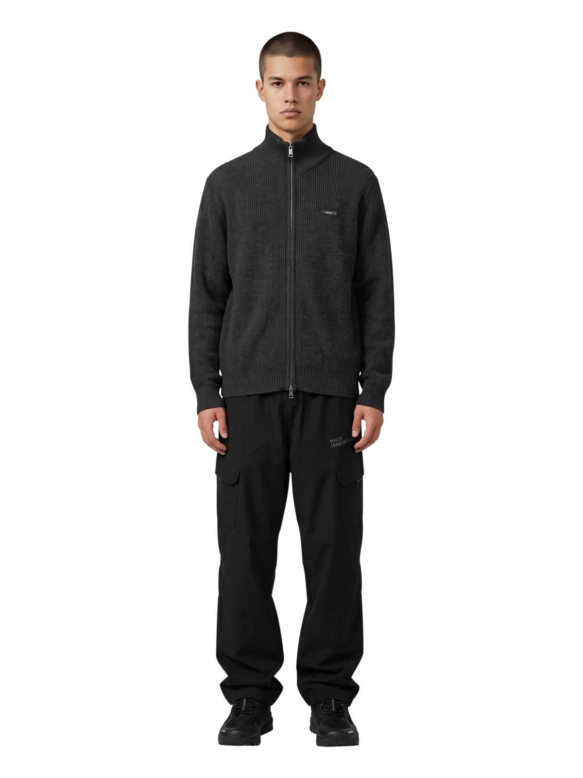 HALO UNIFORM FULL ZIP KNIT