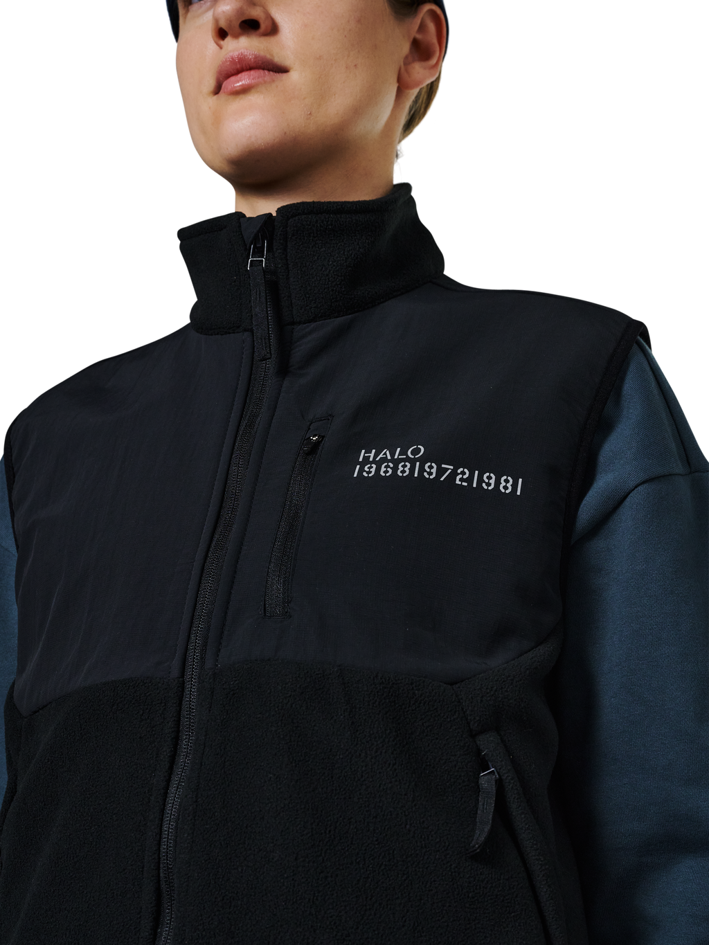 HALO BLOCKED FLEECE VEST
