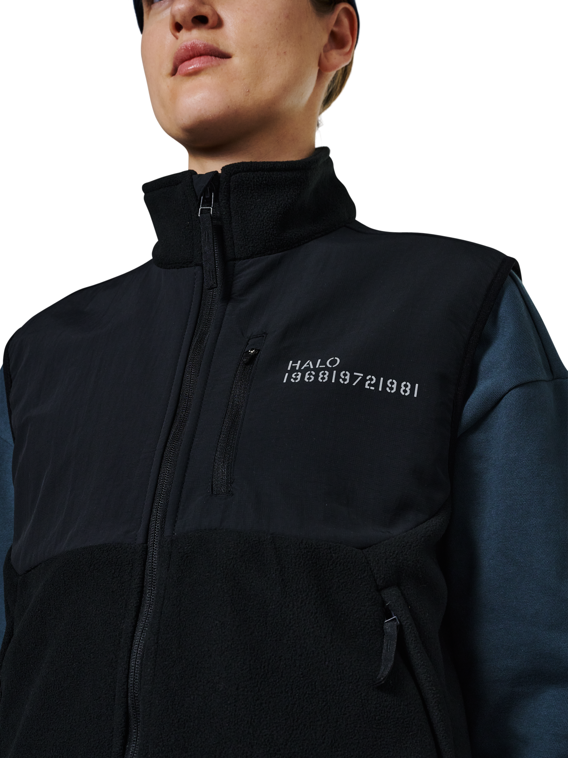 HALO BLOCKED FLEECE VEST