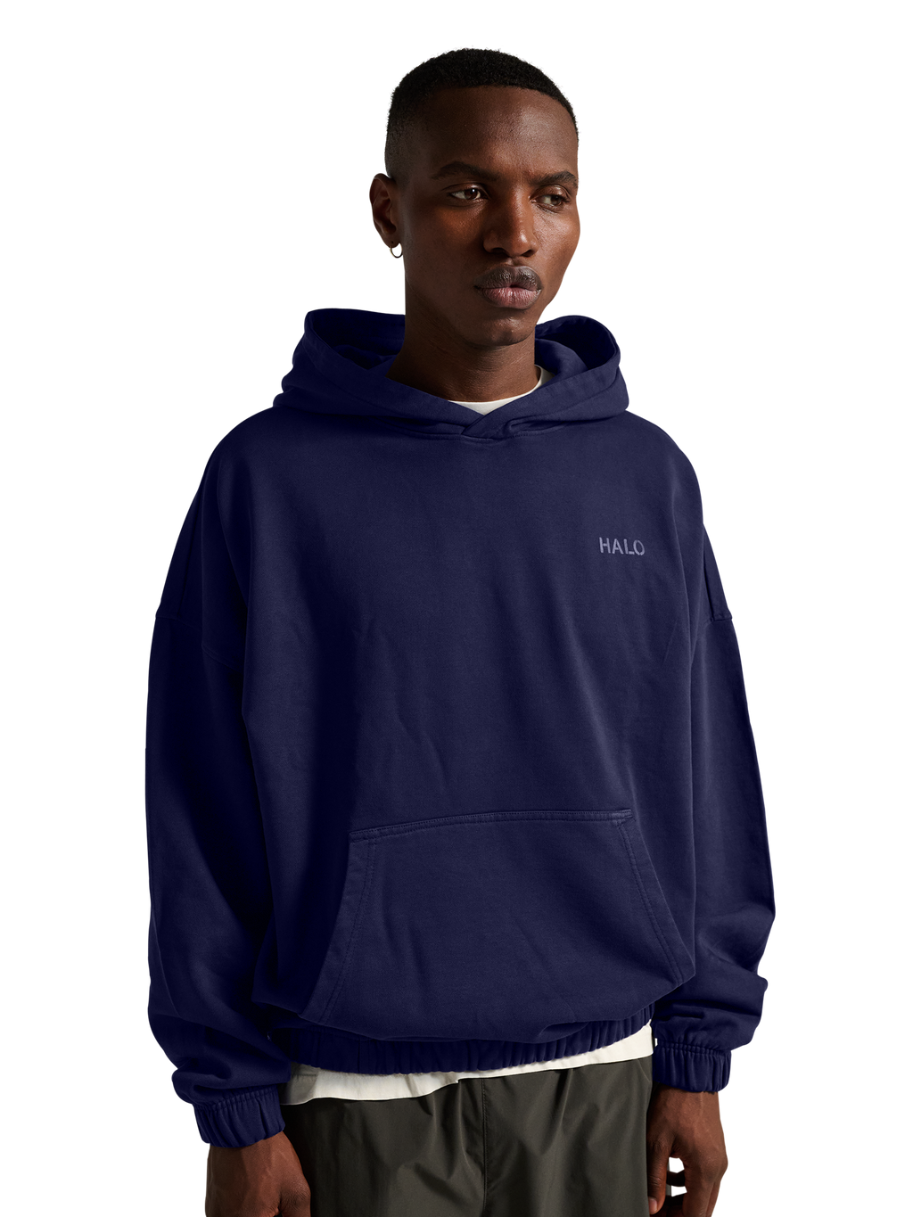 HALO DHOBI BOXY HOODIE