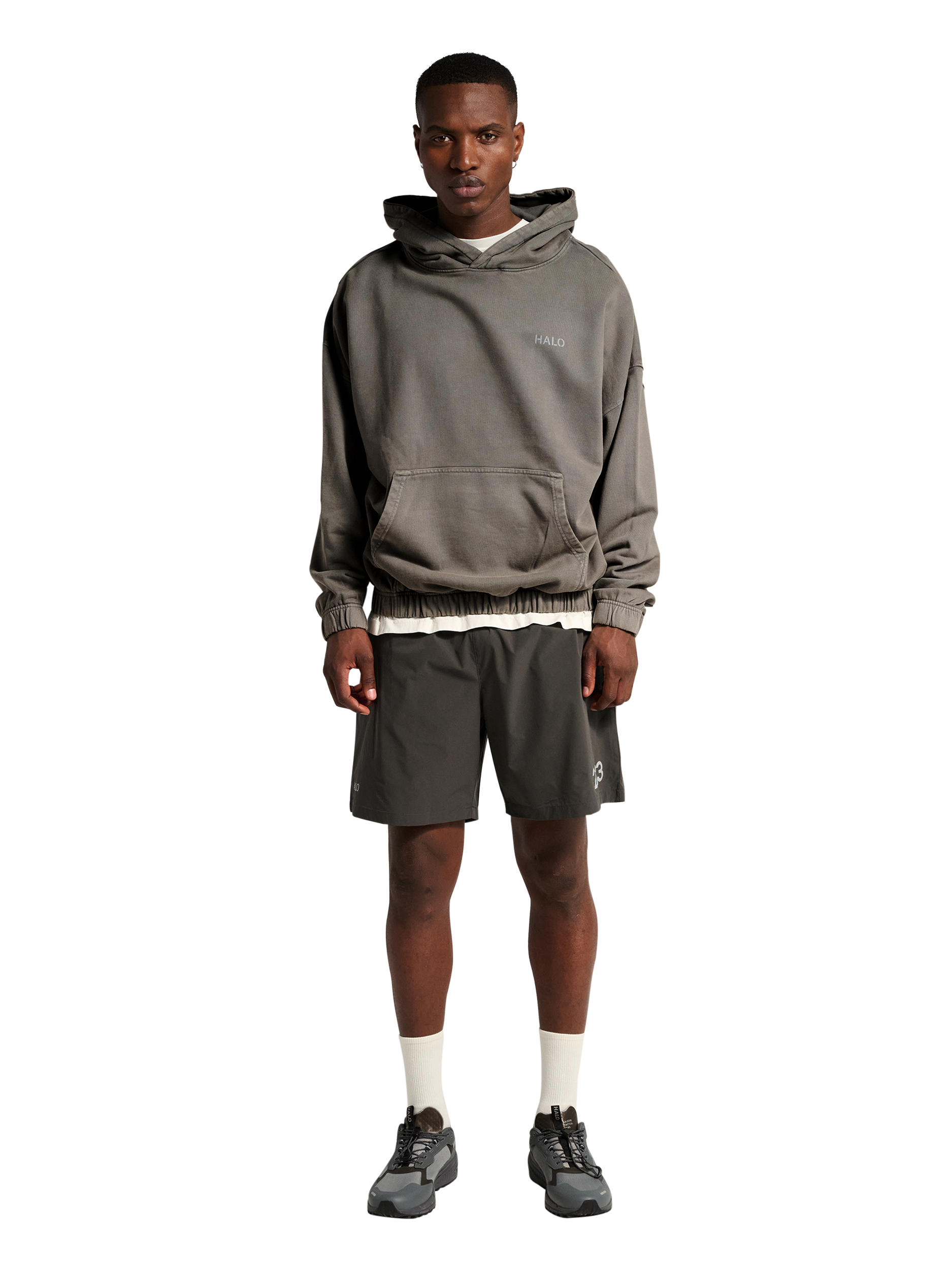 HALO DHOBI BOXY HOODIE