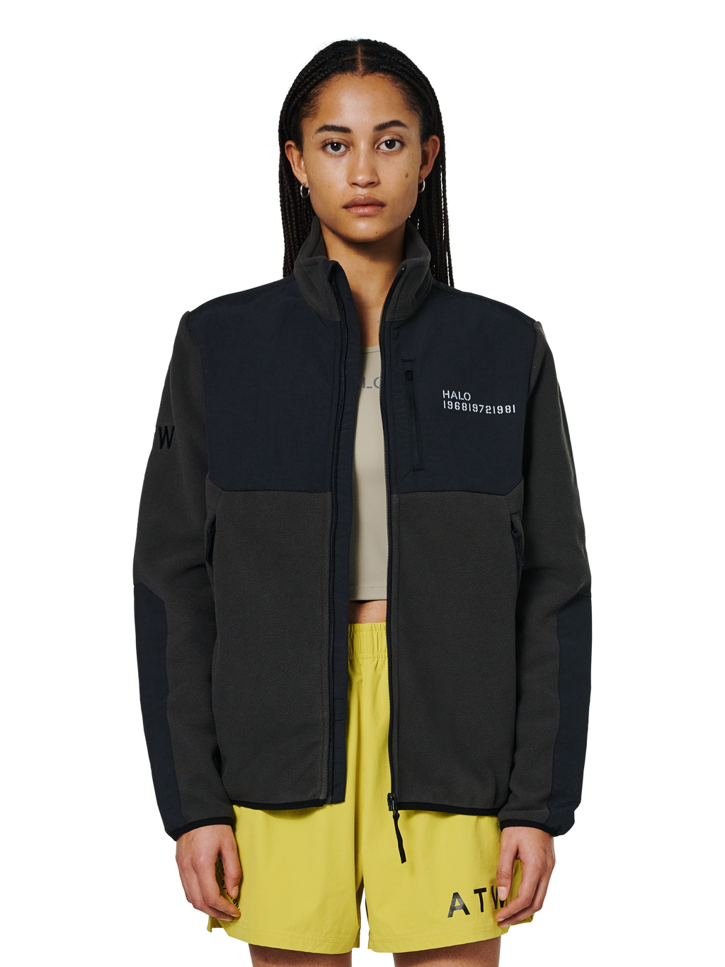 HALO BLOCKED ZIP FLEECE