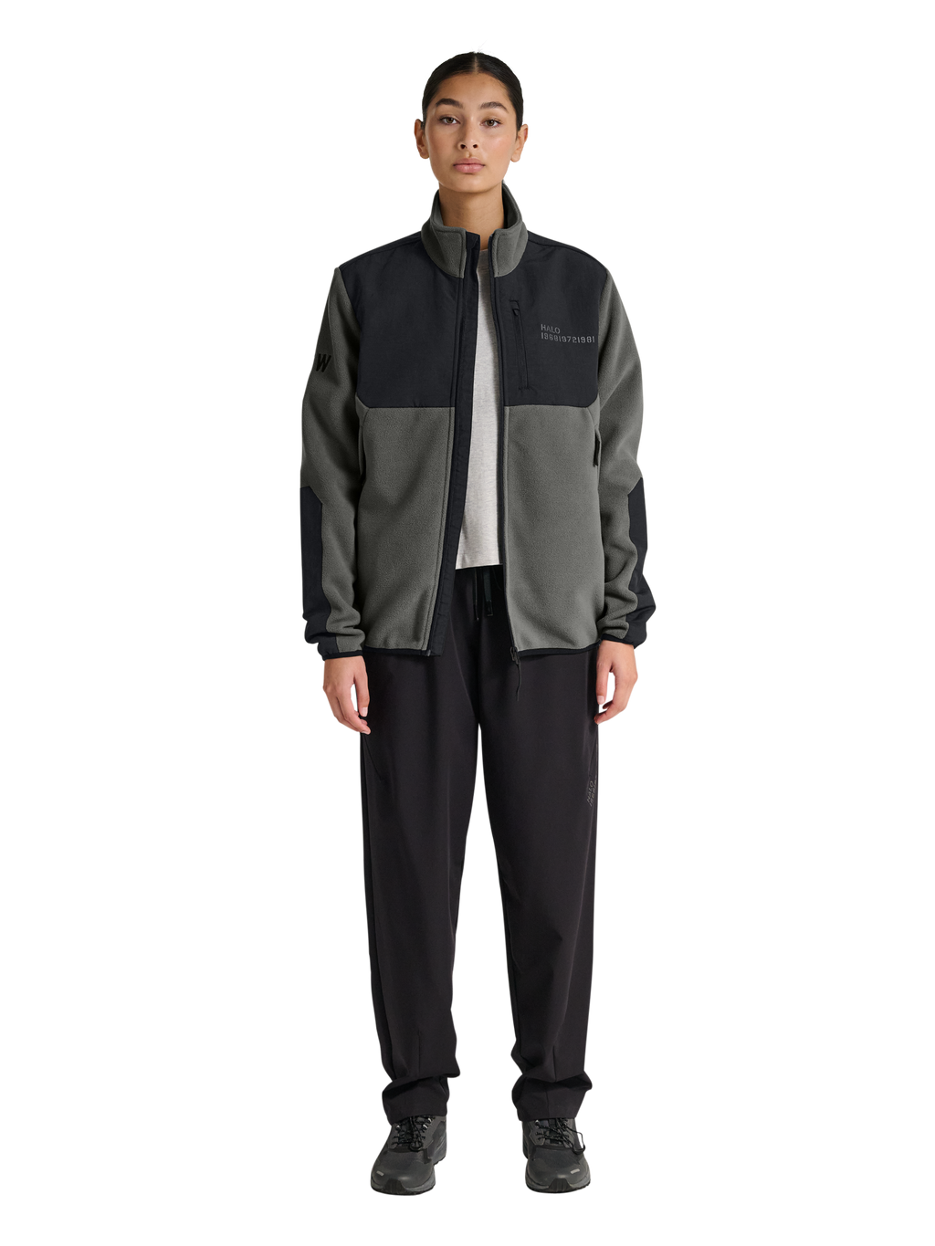 HALO BLOCKED ZIP FLEECE