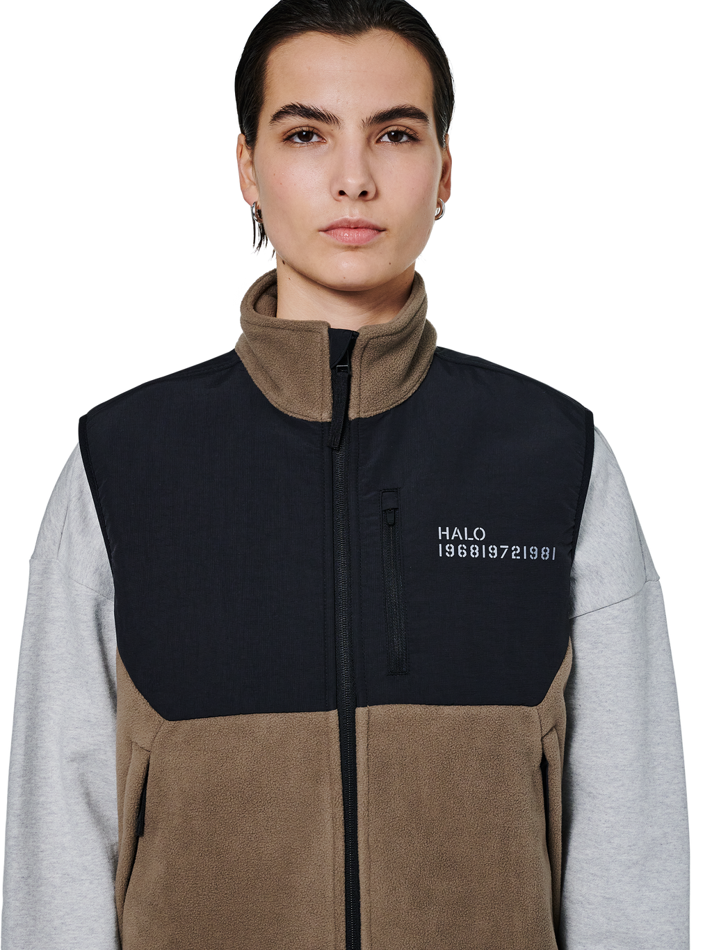 HALO BLOCKED FLEECE VEST