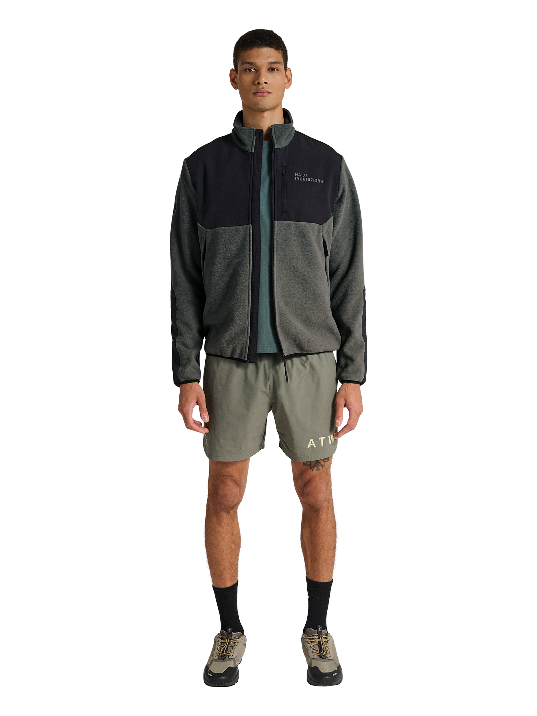 HALO BLOCKED ZIP FLEECE