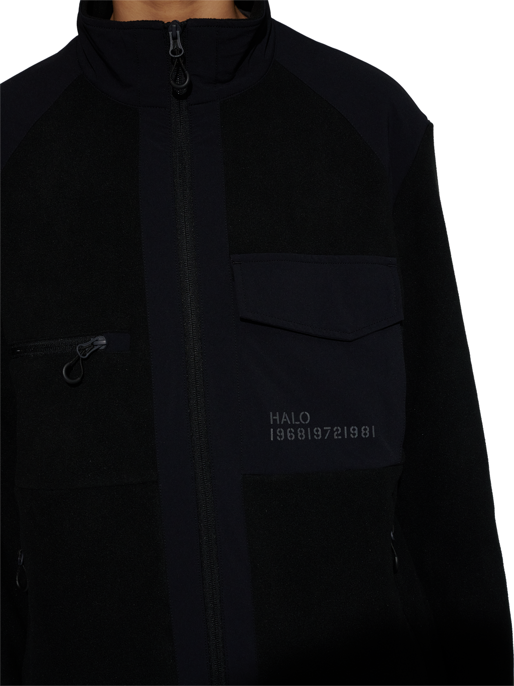 HALO PANELED FLEECE JACKET