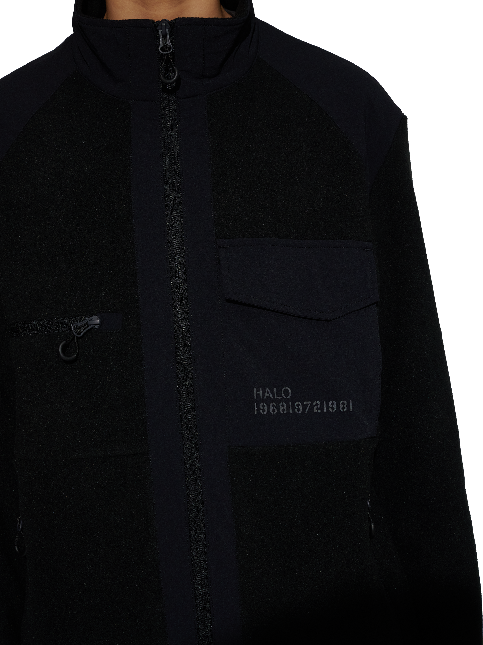 HALO PANELED FLEECE JACKET