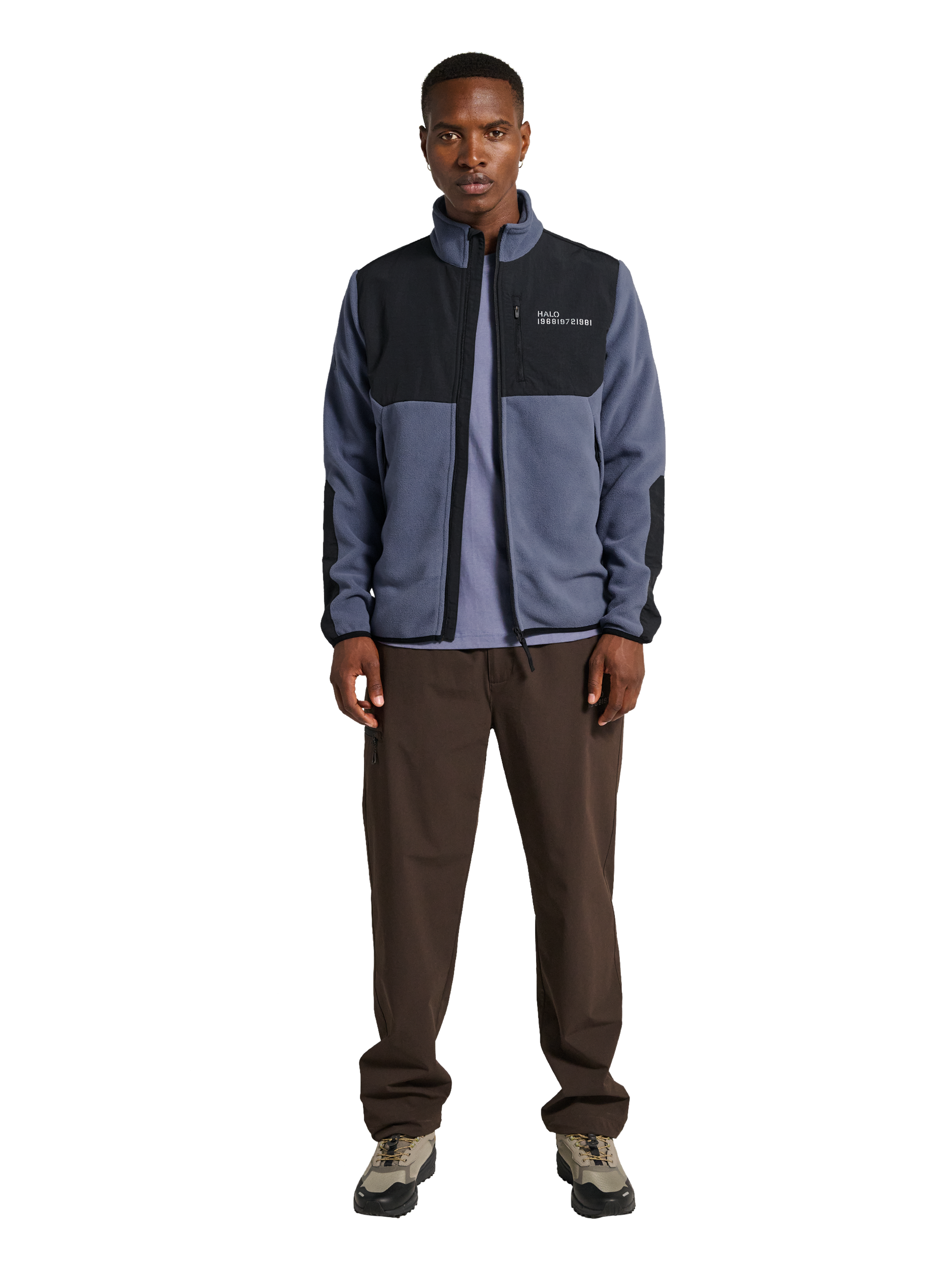 HALO BLOCKED ZIP FLEECE