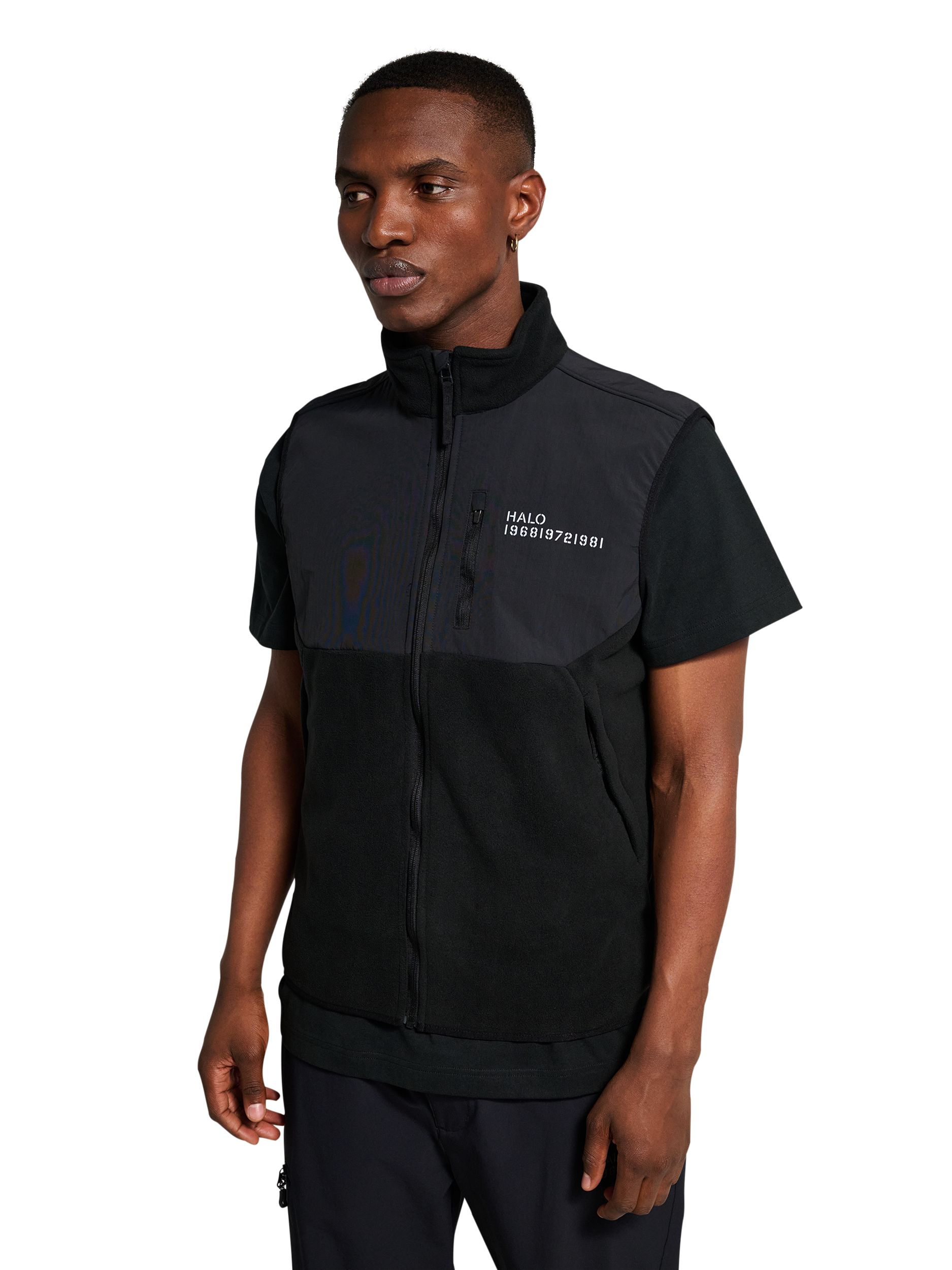 HALO BLOCKED FLEECE VEST