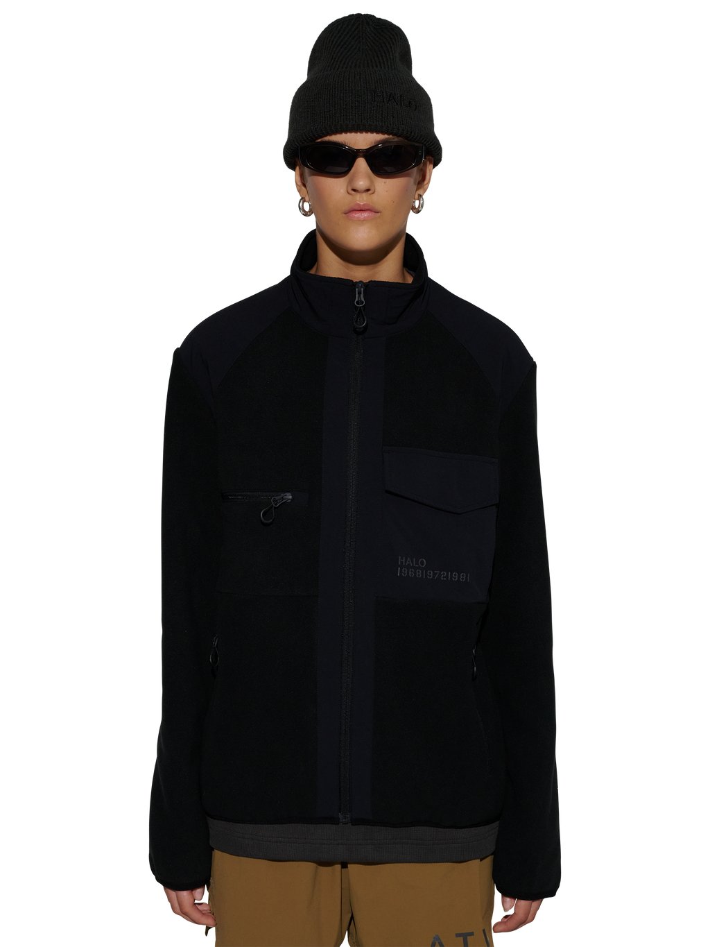 HALO PANELED FLEECE JACKET