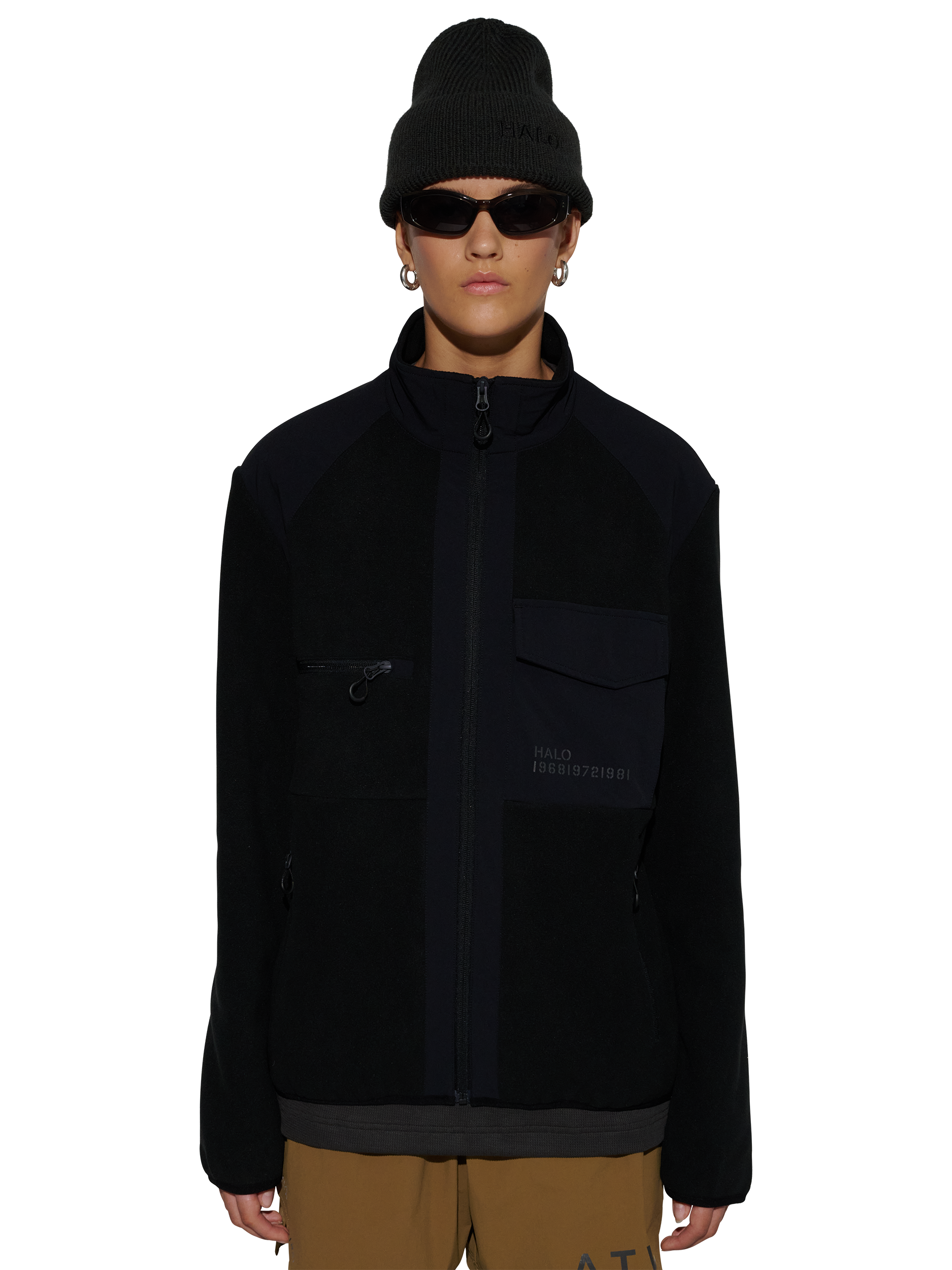 HALO PANELED FLEECE JACKET