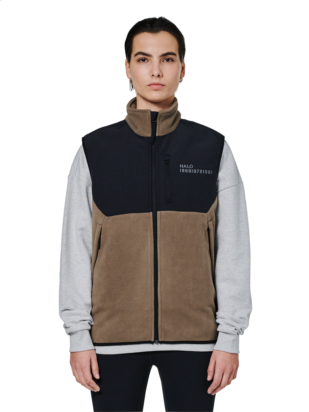 HALO BLOCKED FLEECE VEST