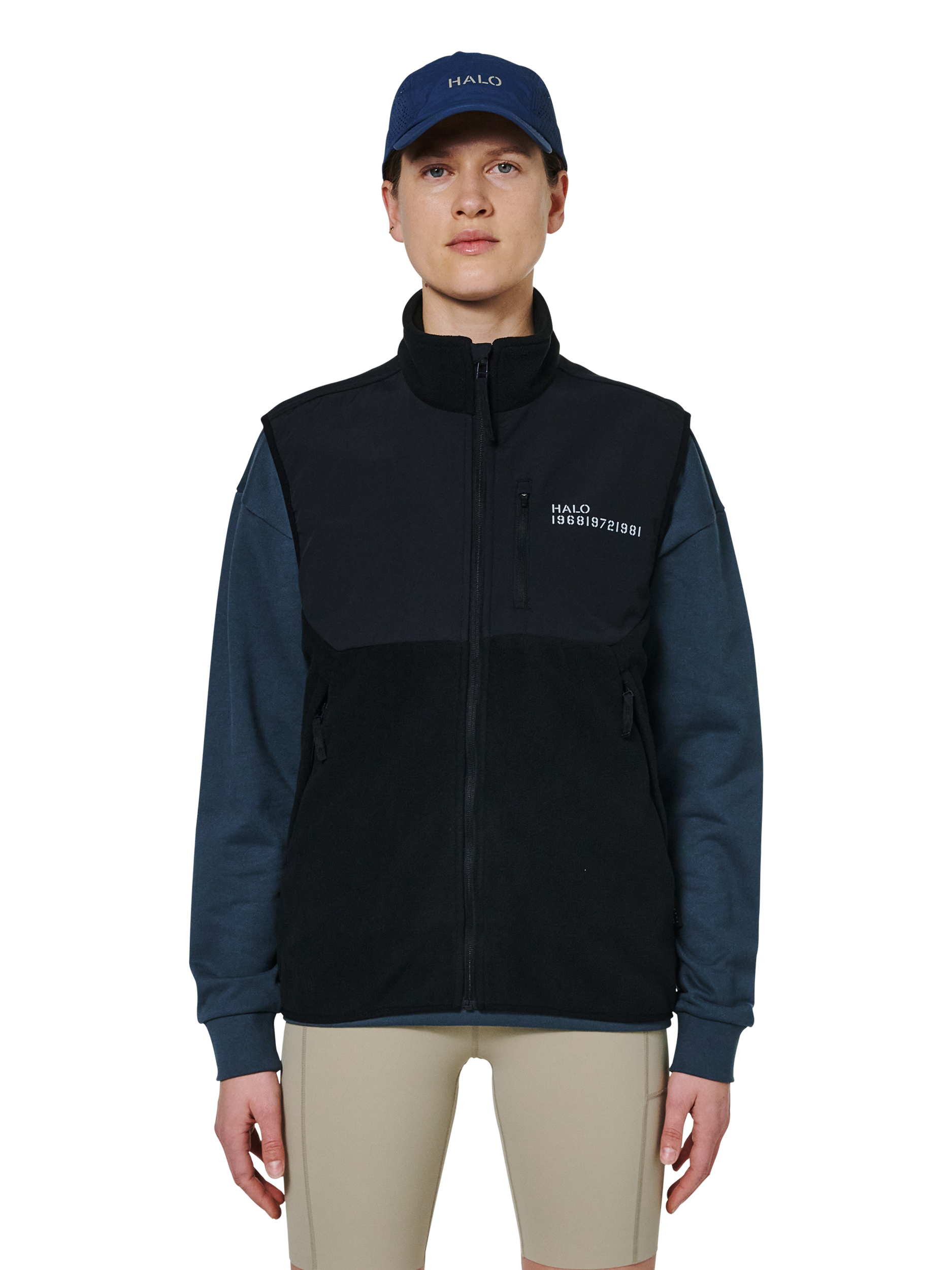 HALO BLOCKED FLEECE VEST