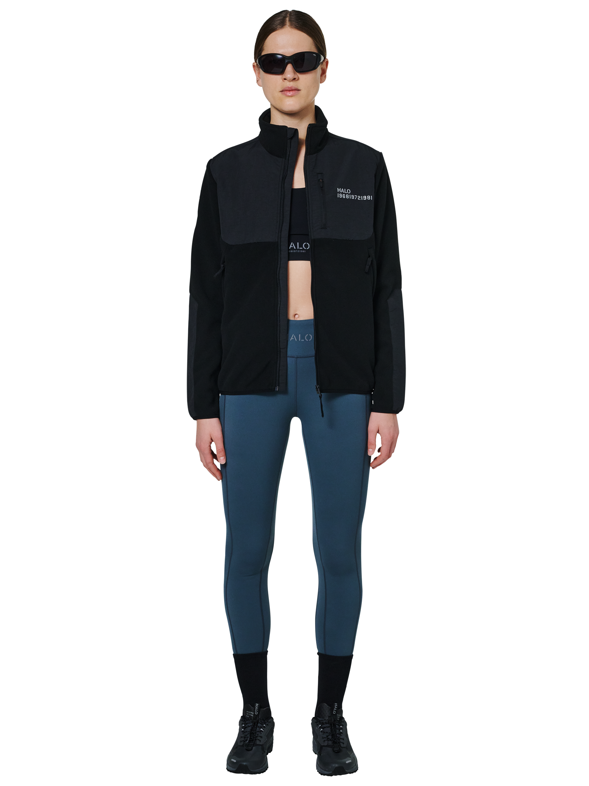 HALO BLOCKED ZIP FLEECE