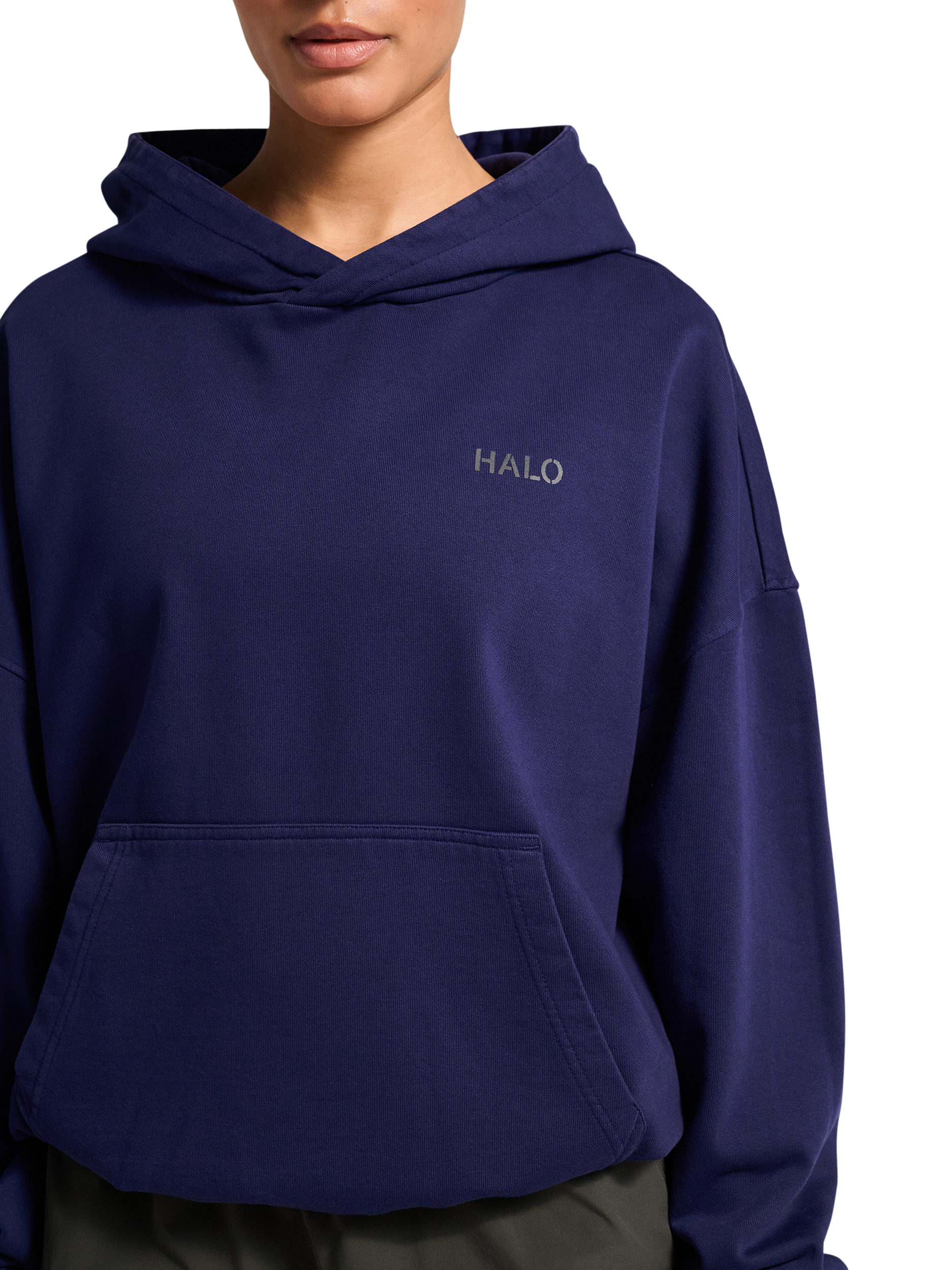 HALO DHOBI BOXY HOODIE