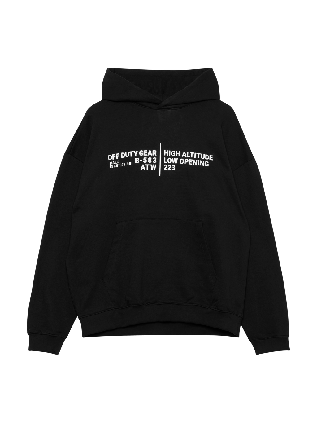 HALO GRAPHIC BOXY HOODIE